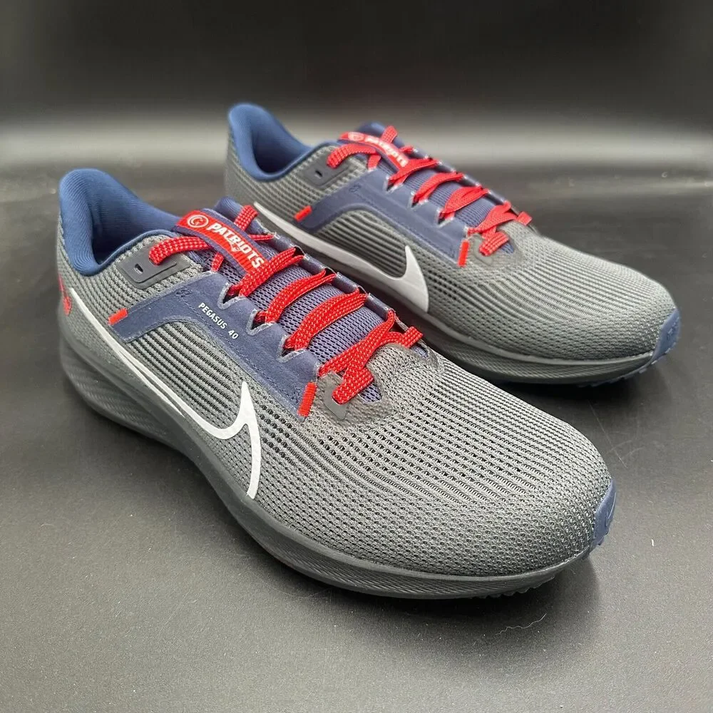 Nike New England Patriots Air Zoom Pegasus 40 Running Shoes DZ5987-001 Men's 12